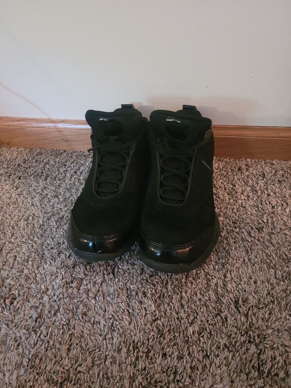 Fila Men's Black High-Top Sneakers with Patent Accents
